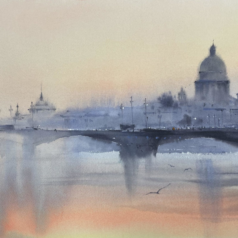 Memories of the banks of Neva 30х50
