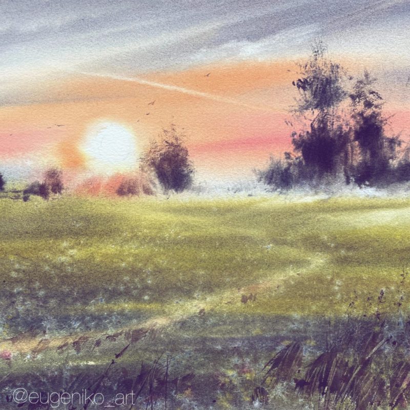 The summer evening 28х38 2022